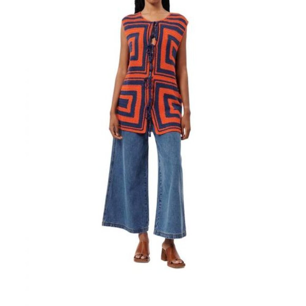 058 FRNCH Cybille Knitted Top (Anthropologie) NWT Oversized Small - Picture 3 of 14